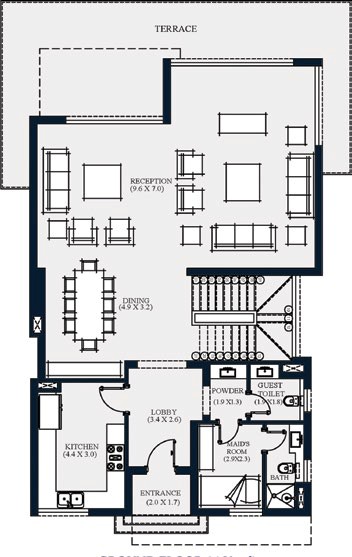 Floor plan for villa at Swanlake North Coast