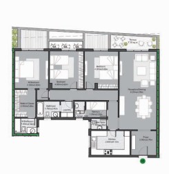 Floor plan for apartment at V Residences By Villette