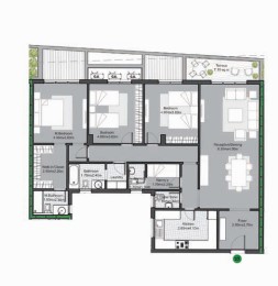 Floor plan for apartment at V Residences By Villette