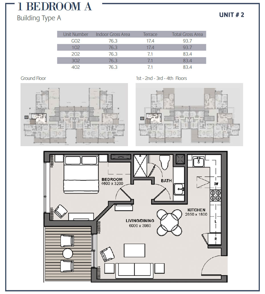 Floor plan for apartment at Marassi