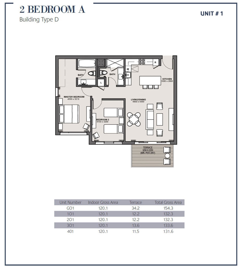 Floor plan for apartment at Marassi
