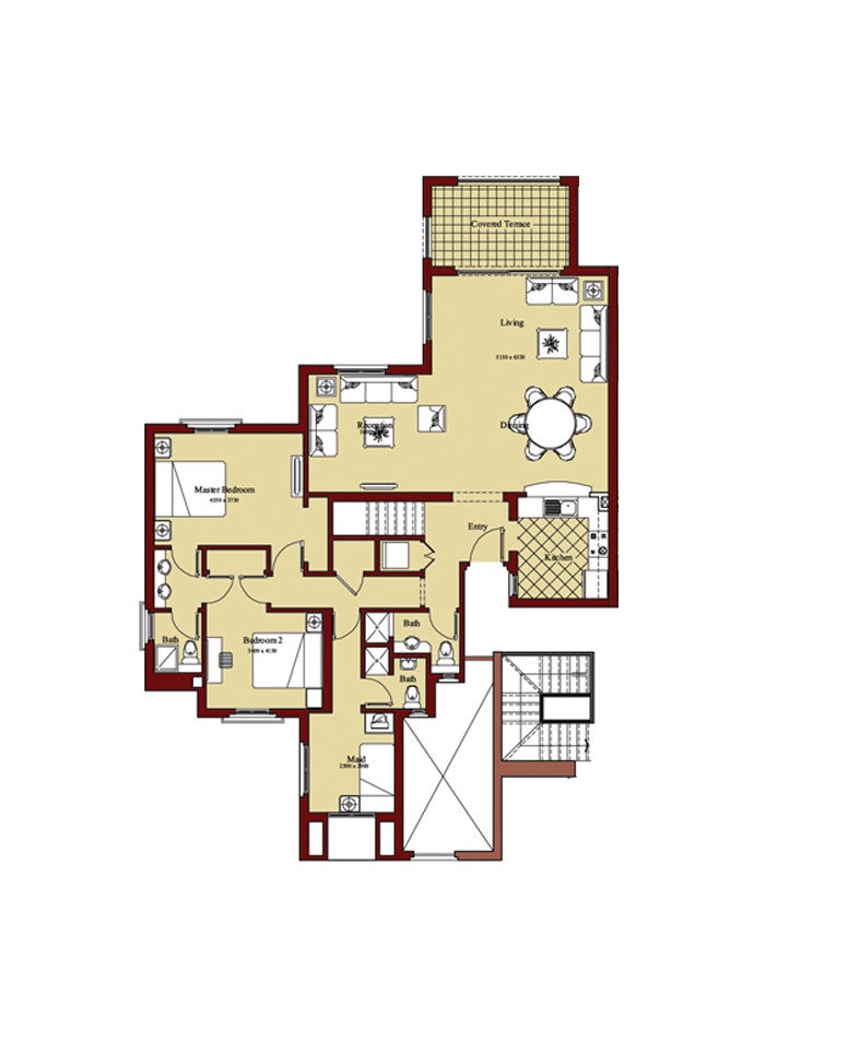 Floor plan for apartment at Marassi