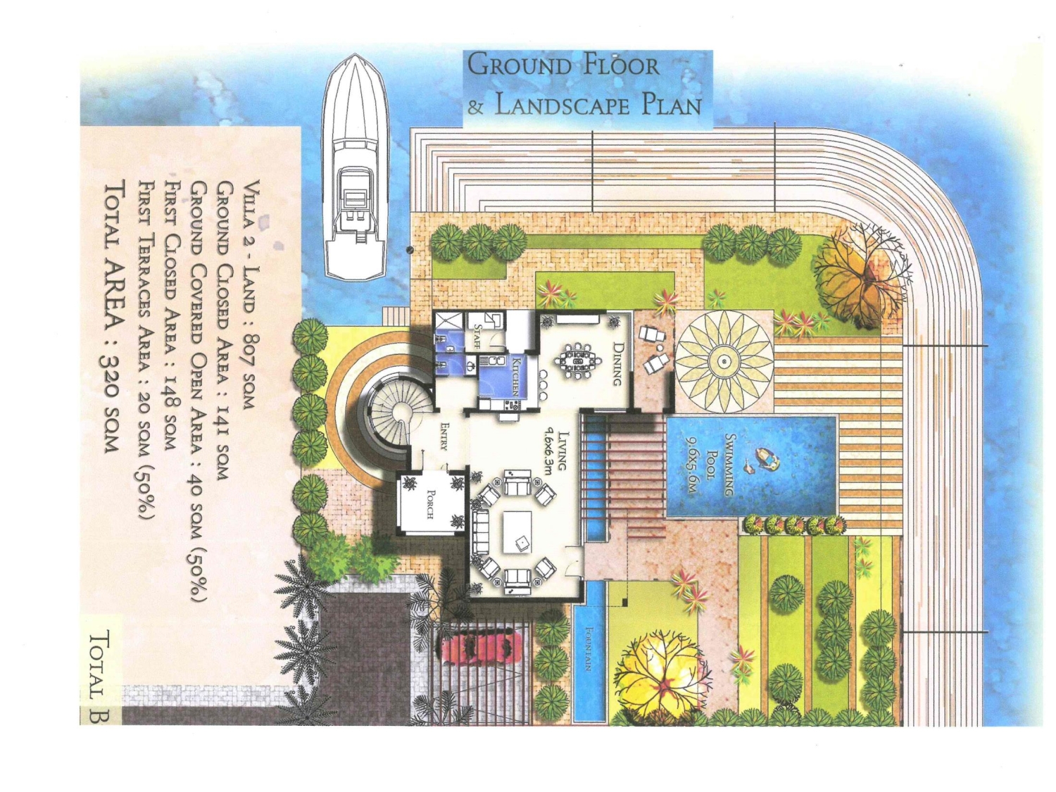 Floor plan for villa at Um Jamar
