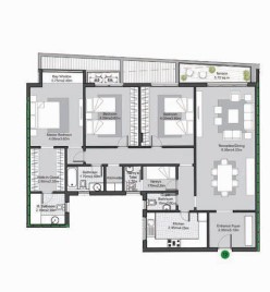 Floor plan for apartment at V Residences By Villette