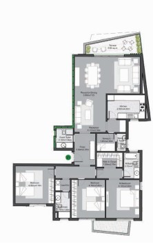 Floor plan for apartment at V Residences By Villette
