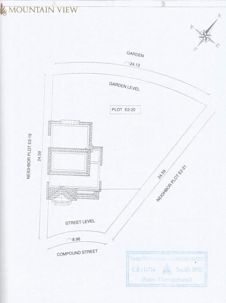 Floor plan for villa at Mountain View Chillout Park