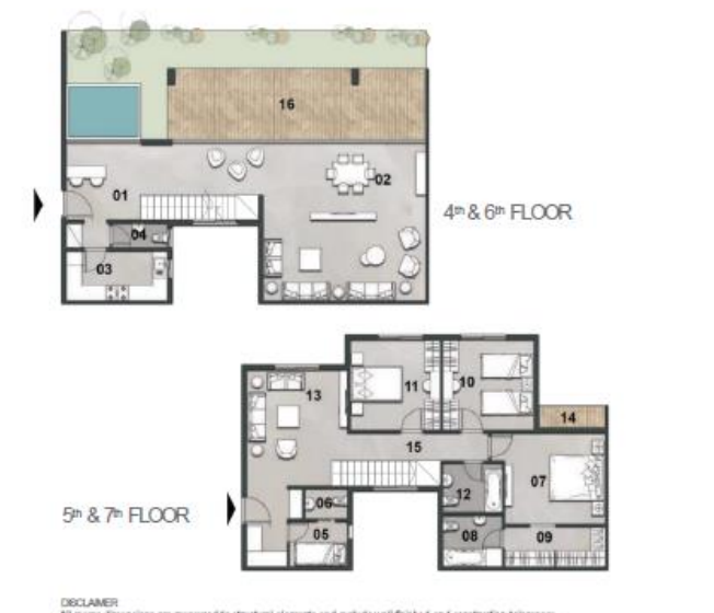 Floor plan for apartment at Vinci