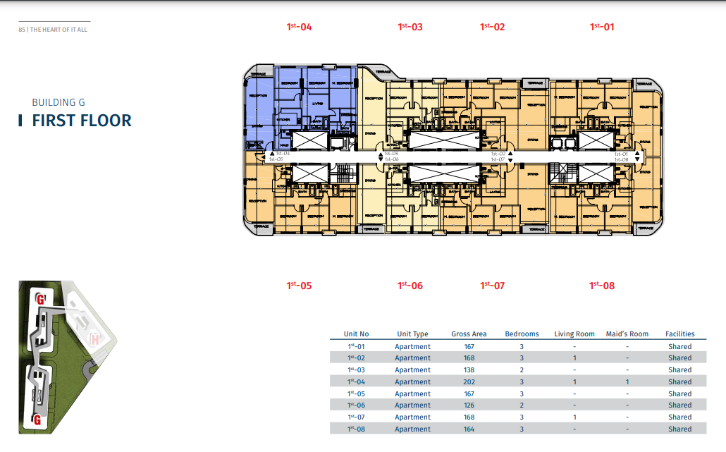 Floor plan for apartment at Bloomfields