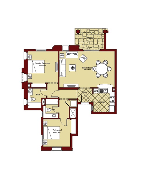 Floor plan for apartment at Marassi