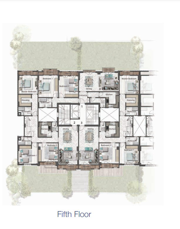 Floor plan for apartment at Green Square