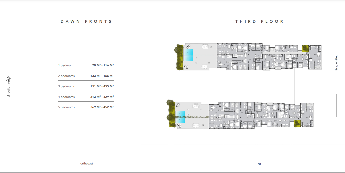 Floor plan for chalet at Direction White