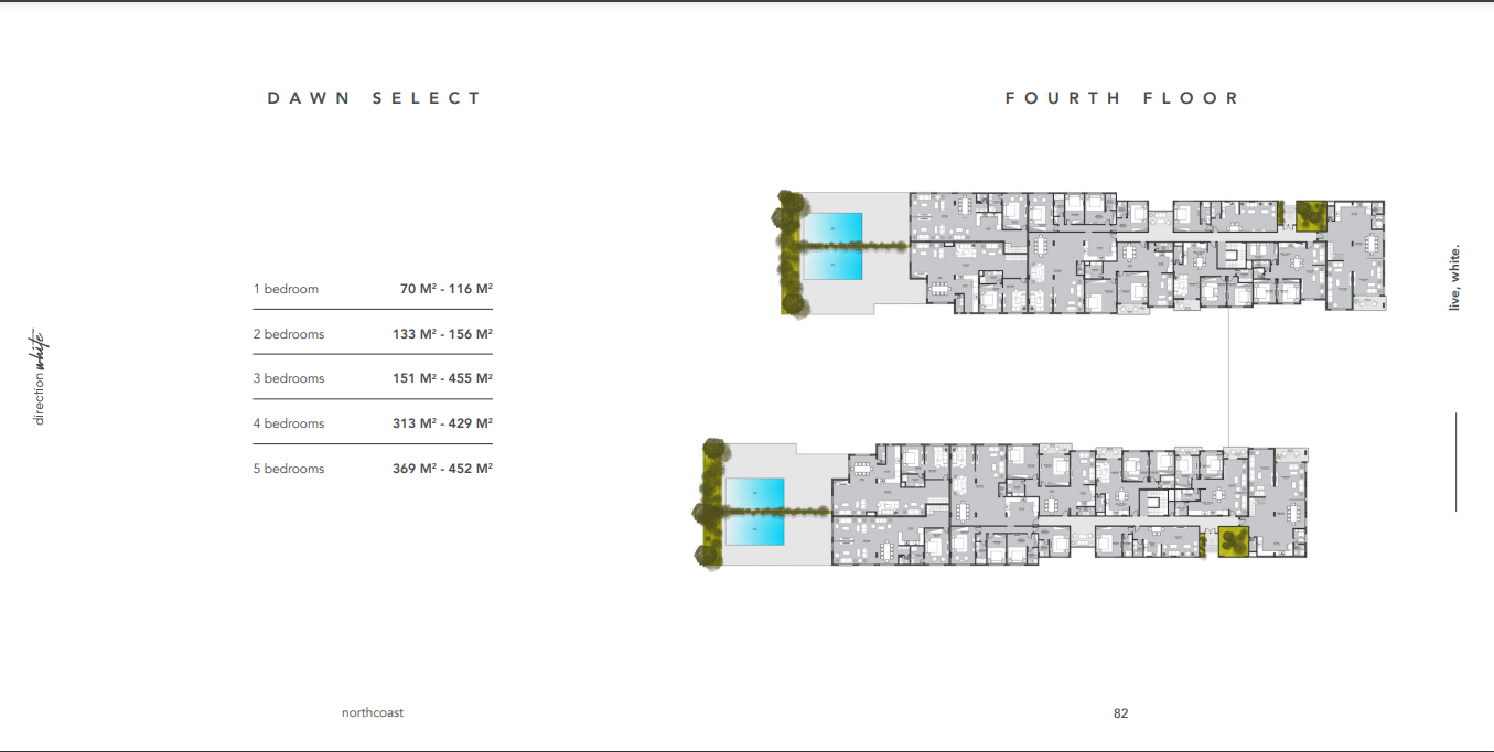 Floor plan for chalet at Direction White