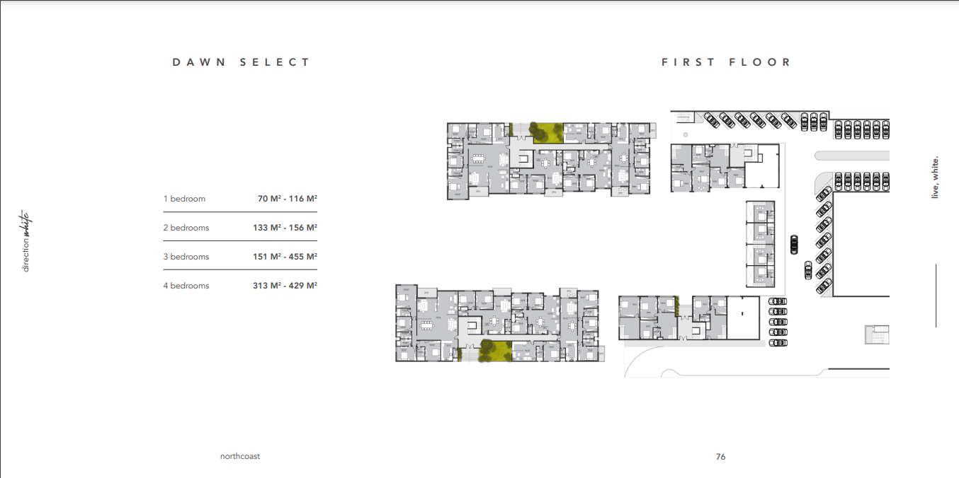 Floor plan for chalet at Direction White