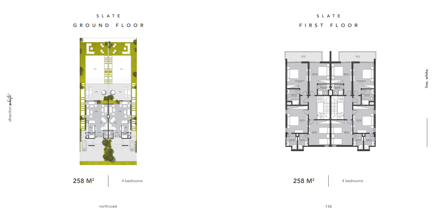 Floor plan for  at Direction White