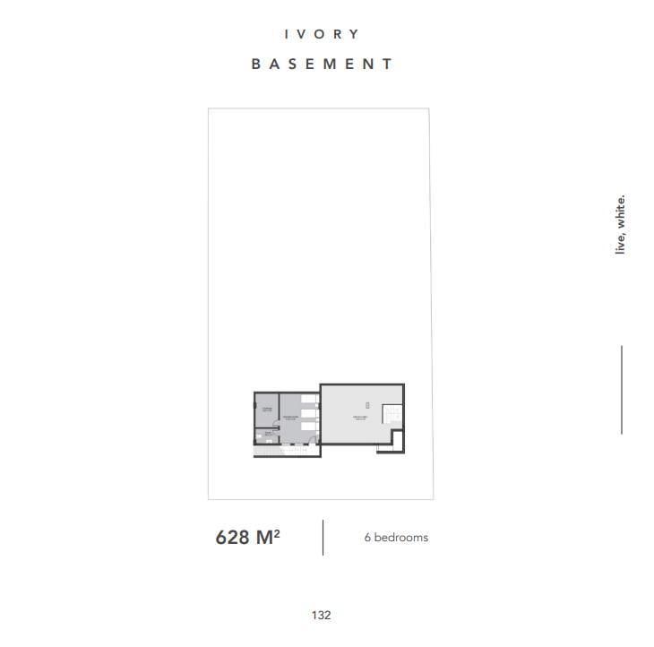 Floor plan for villa at Direction White
