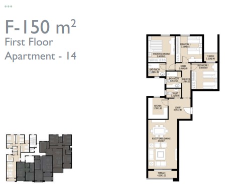 Floor plan for apartment at Jayd