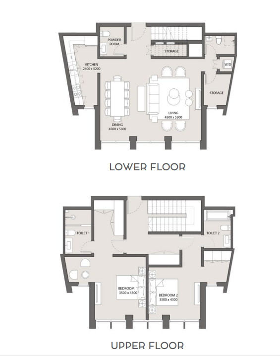 Floor plan for apartment at Uptown Cairo