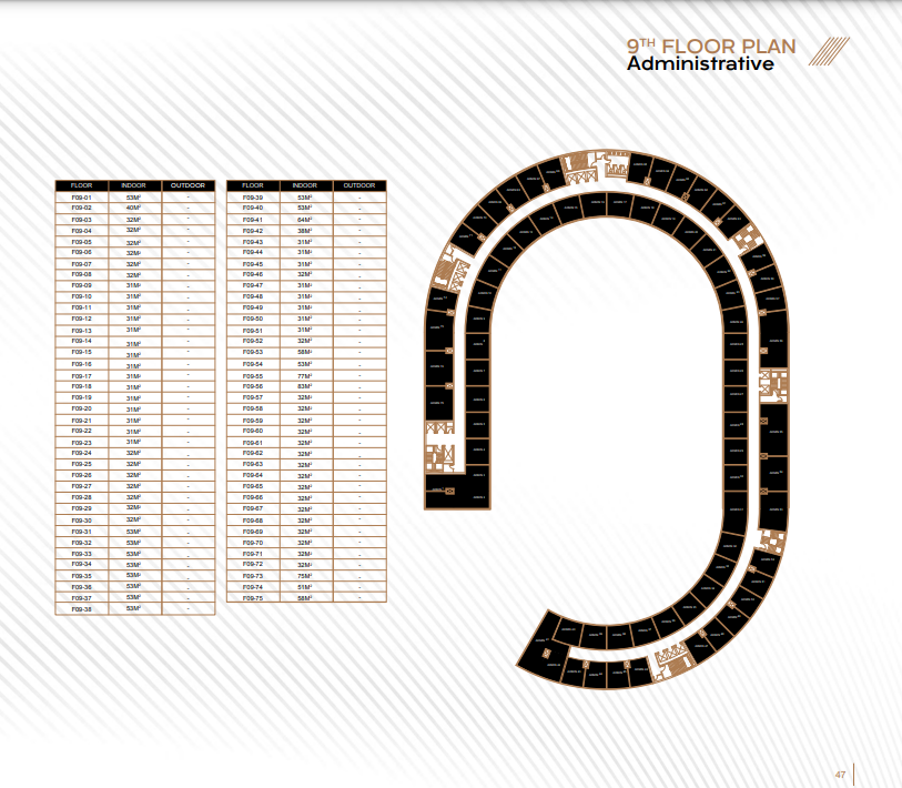 Floor plan for  at East Tower