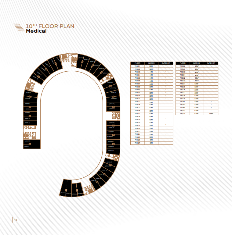 Floor plan for  at East Tower
