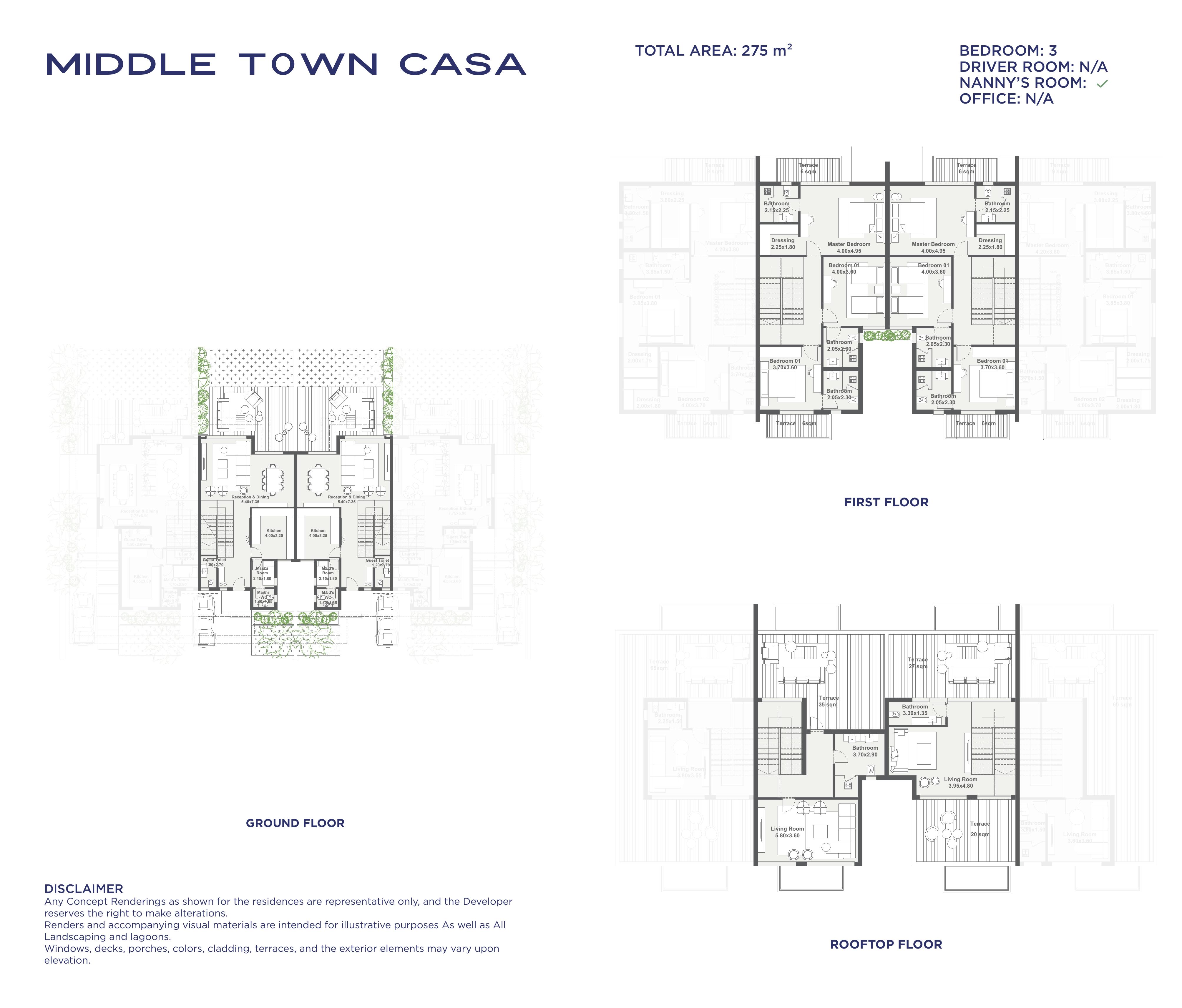 Floor plan for townhouse at Stei8ht