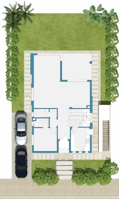 Floor plan for villa at Pyramids Heights Residences