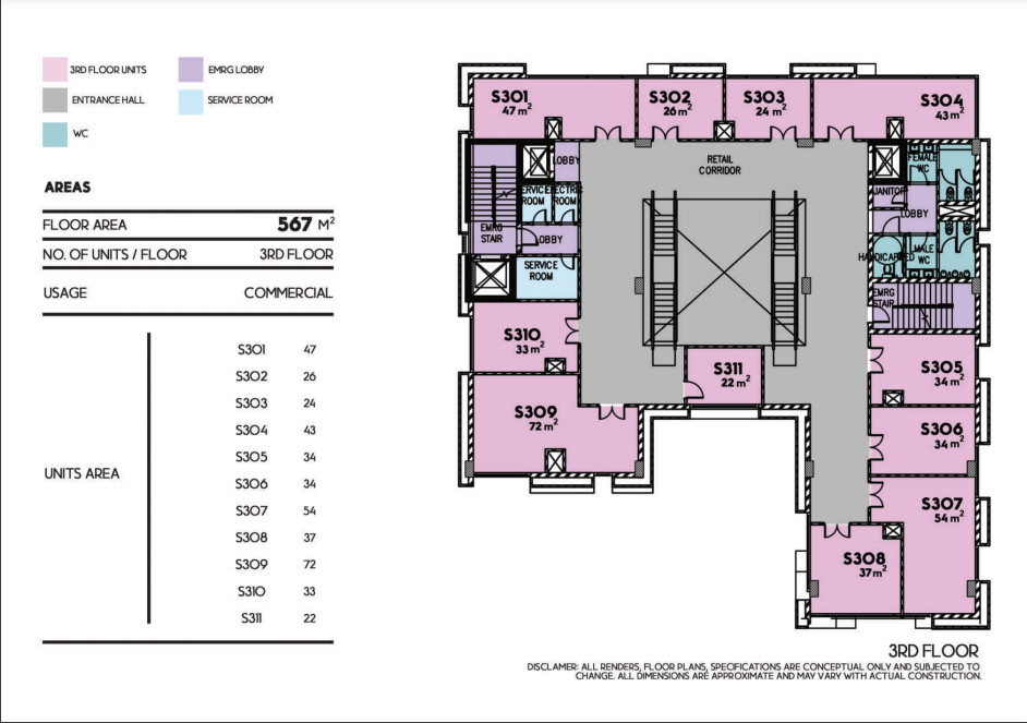 Floor plan for  at Bareq Tower