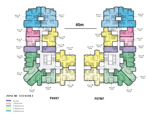 Floor plan for apartment at Il Latini SED