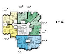 Floor plan for apartment at Il Latini SED