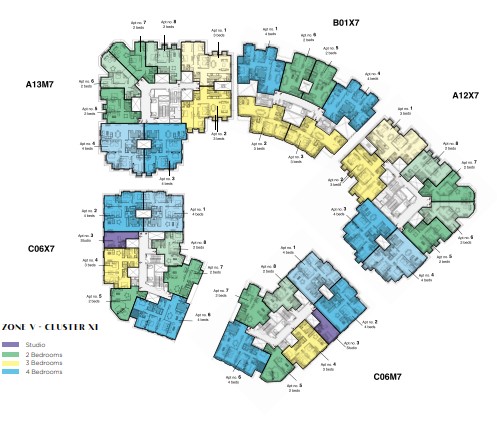 Floor plan for studio at Il Latini SED
