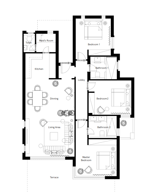 Floor plan for  at Blanca