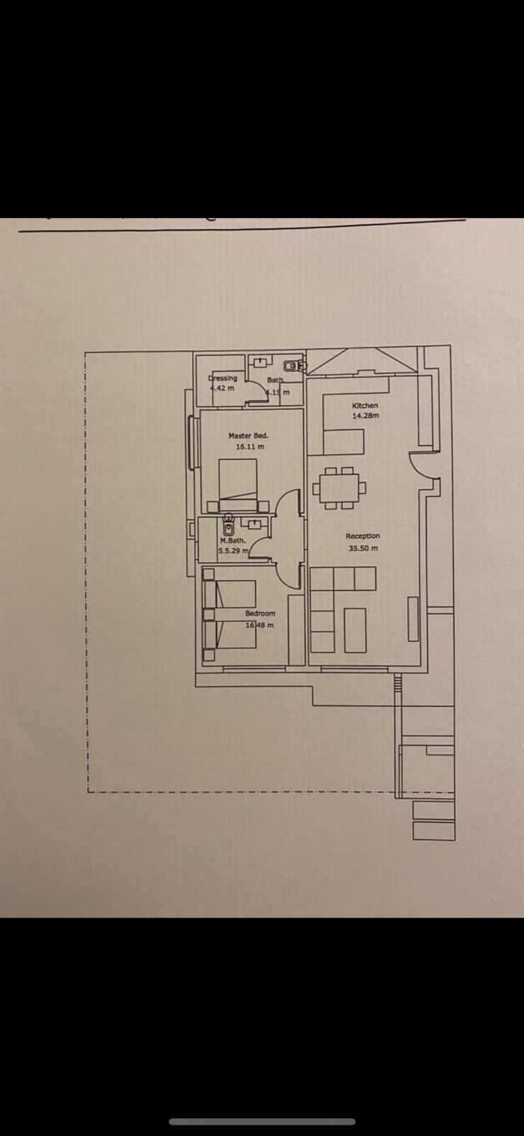 Floor plan for apartment at Lake View Residence