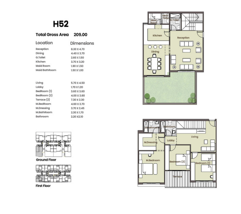 Floor plan for apartment at Azad Views