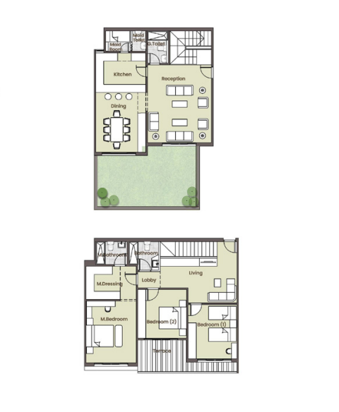 Floor plan for apartment at Azad Views