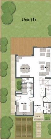 Floor plan for townhouse at Palm Valley