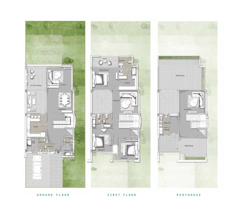 Floor plan for townhouse at Joulz