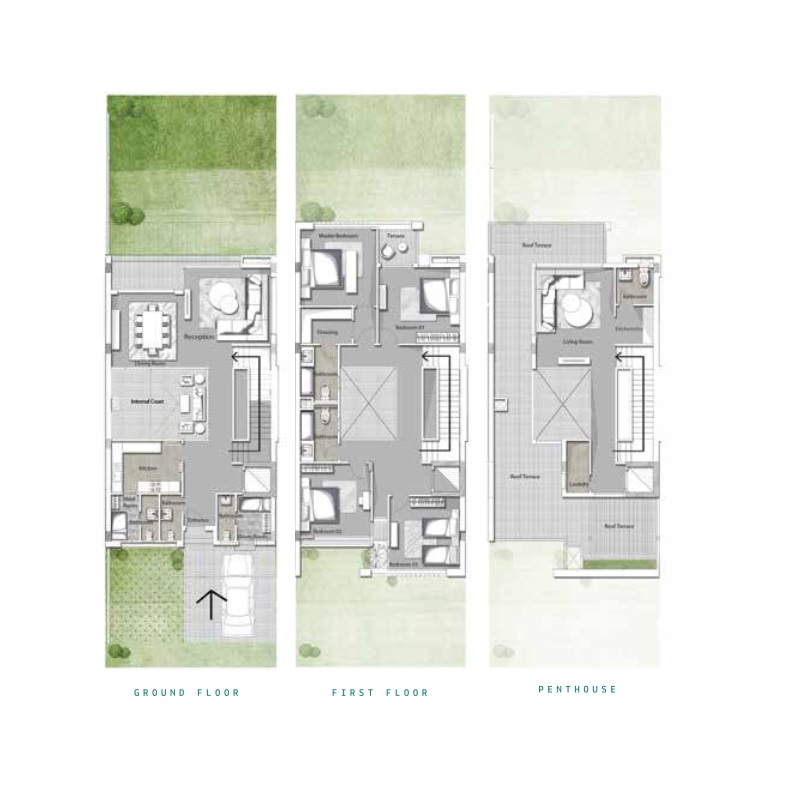 Floor plan for townhouse at Joulz