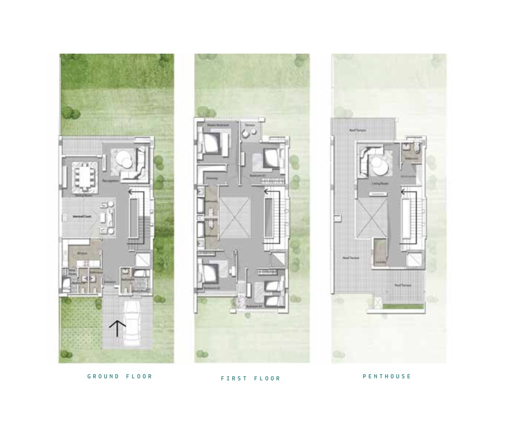 Floor plan for townhouse at Joulz