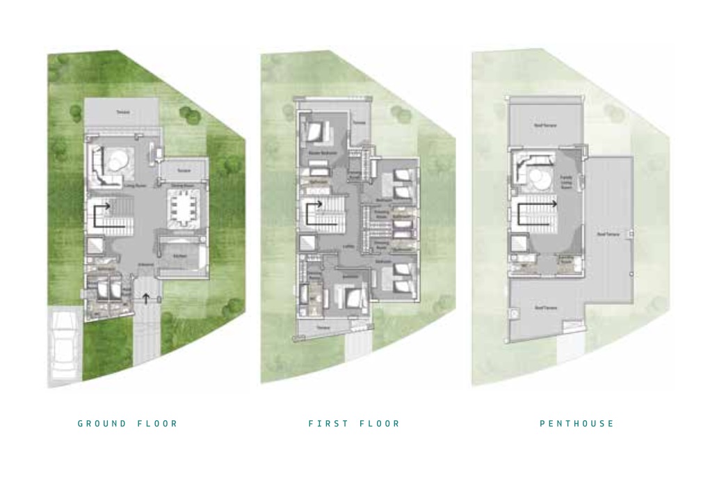 Floor plan for villa at Joulz