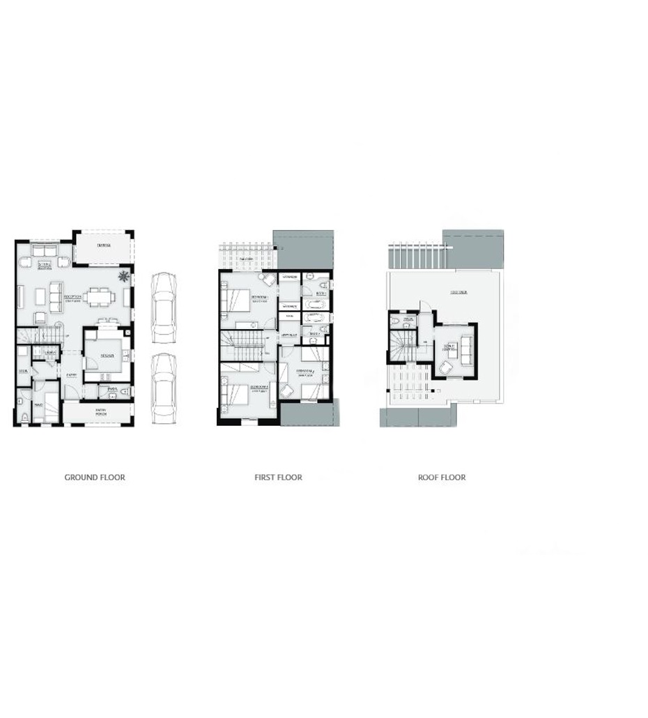 Floor plan for townhouse at Mivida