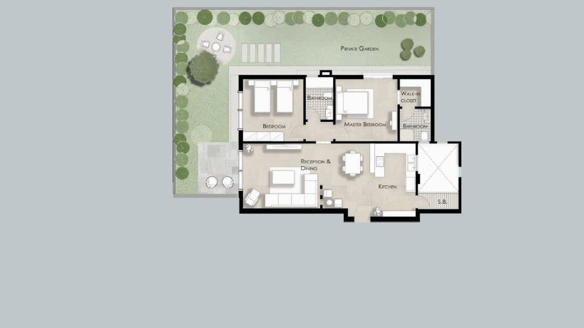 Floor plan for apartment at Lake View Residence
