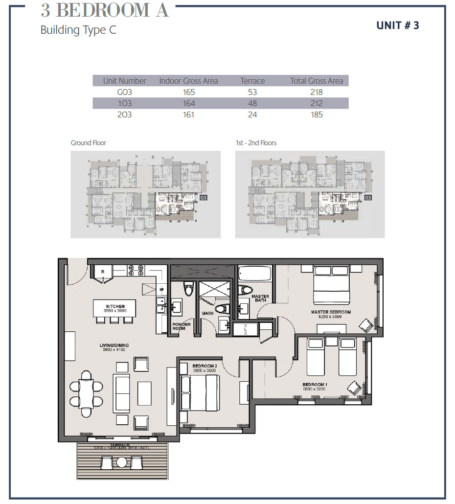 Floor plan for apartment at Marassi