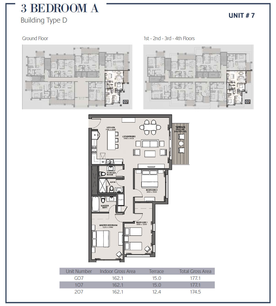 Floor plan for apartment at Marassi