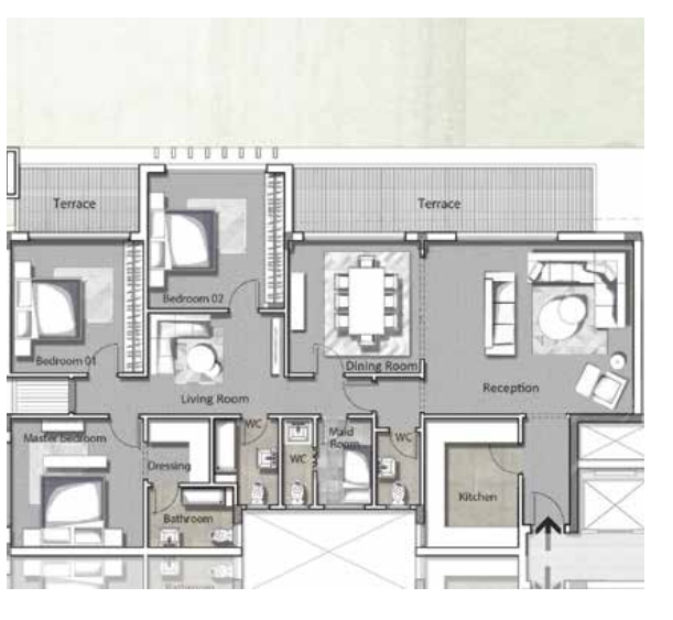 Floor plan for apartment at Joulz