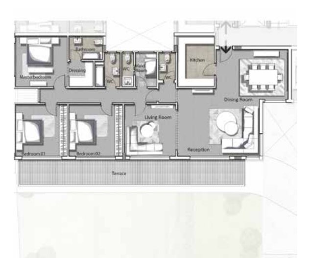 Floor plan for apartment at Joulz
