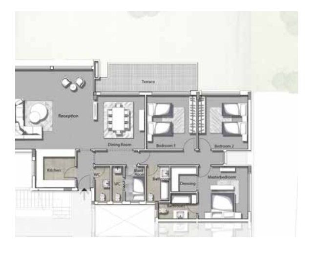Floor plan for apartment at Joulz