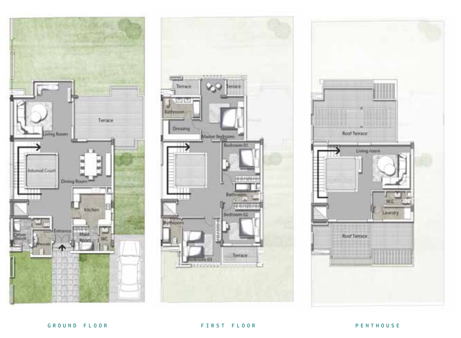 Floor plan for townhouse at Joulz