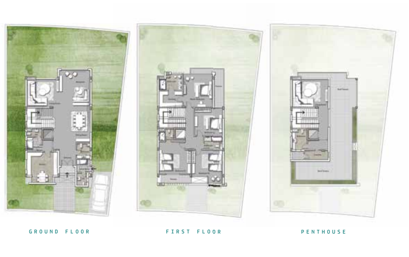 Floor plan for villa at Joulz