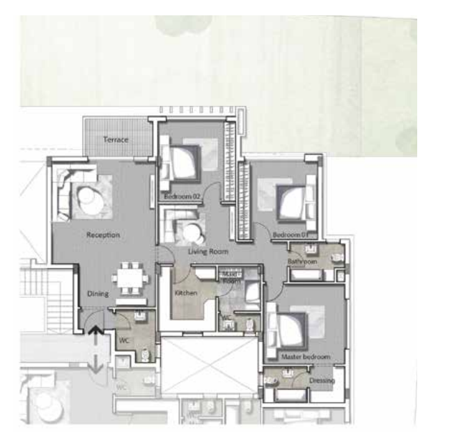 Floor plan for apartment at Joulz