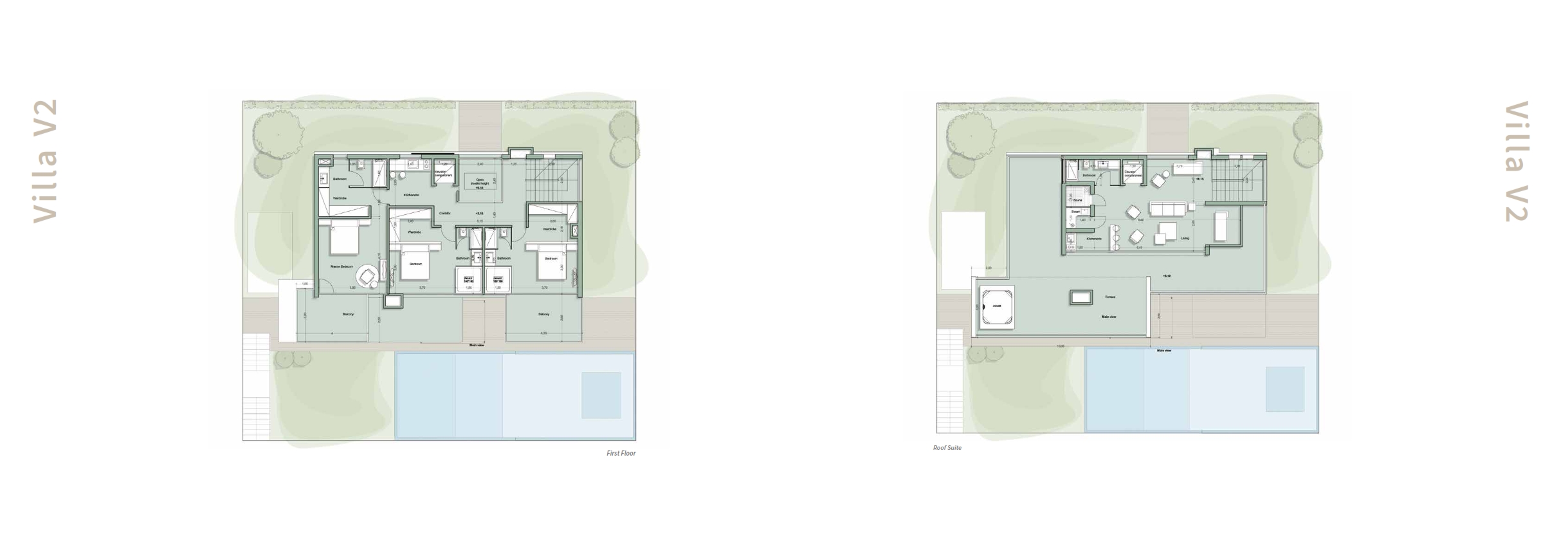 Floor plan for villa at Il Monte Galala