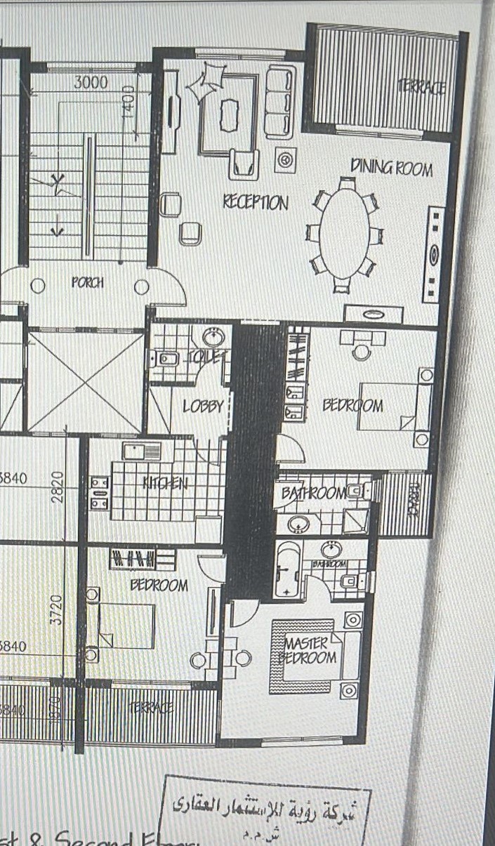 Floor plan for apartment at Stone Residence